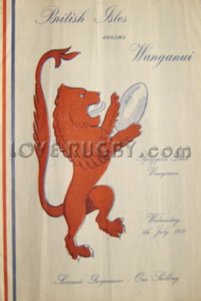 1950 Wanganui v British Isles  Rugby Programme